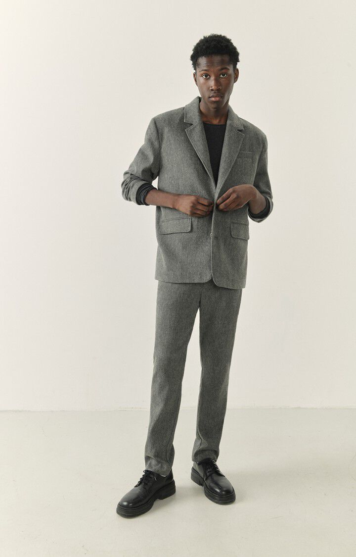 american vintage Pantalon homme Weftown - GRIS CHINE Gris - E23