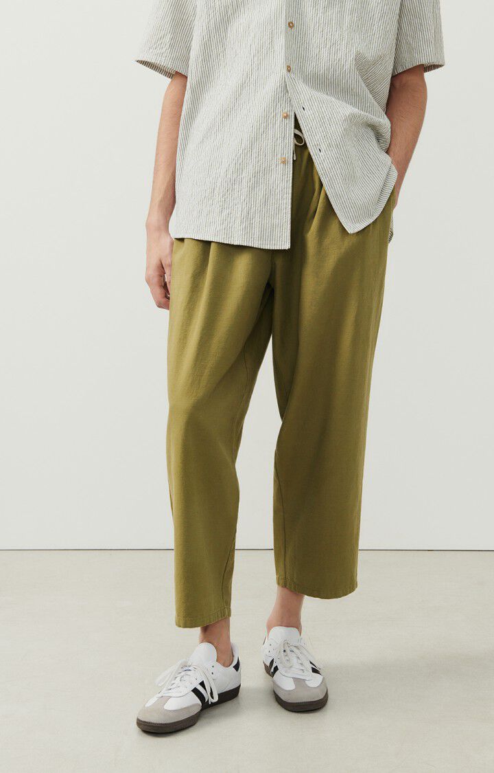 american vintage Pantalon homme Zarydok - KAKI Vert - E24