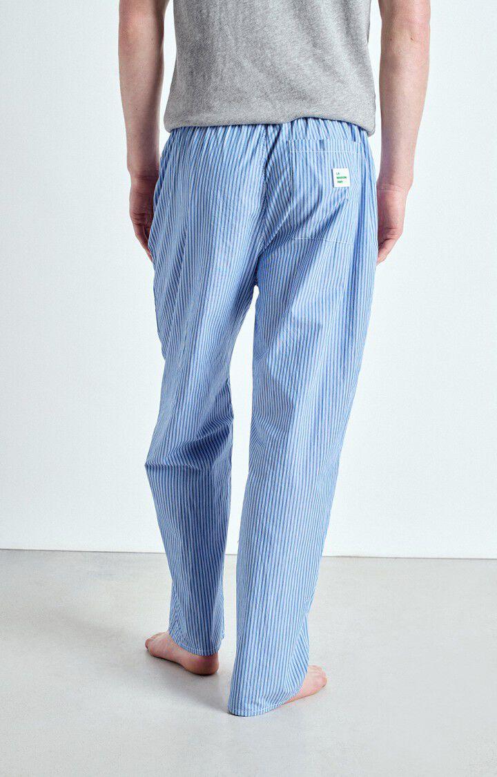 American Vintage Pantalon Homme Zatybay - RAYURES AQUA Bleu - E25