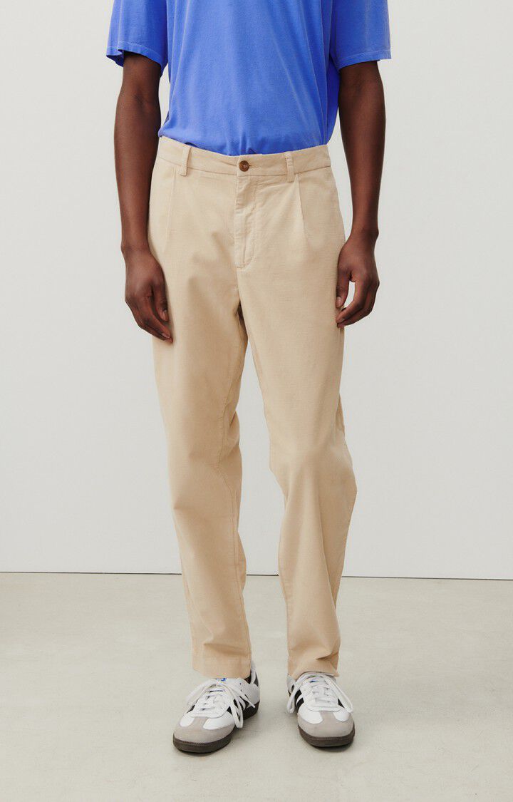 american vintage Pantalon homme Zulaland - ECRU Beige - E24