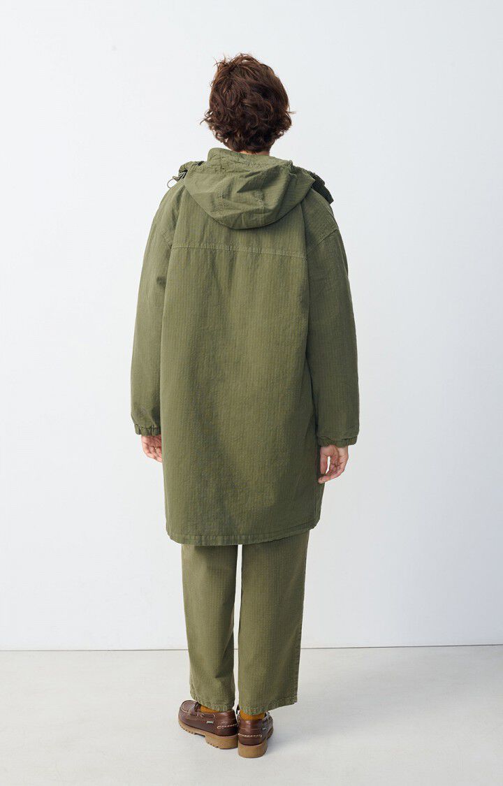 American Vintage Parka Femme Rygybay - KAKI 58 Manches Longues Vert - H24