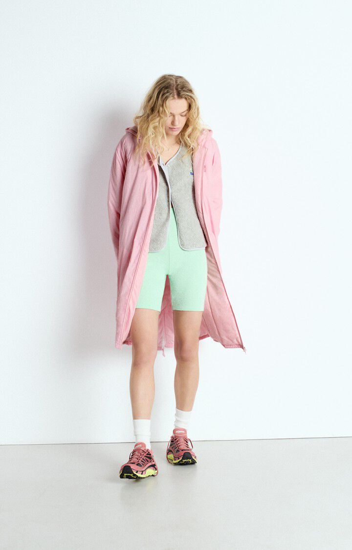 american vintage Parka femme Zotcity - BABY PINK 57 Manches longues Rose - E25
