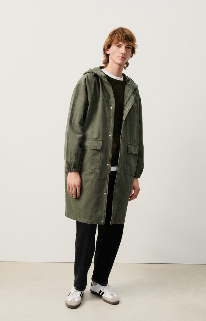 american vintage Parka homme Rygybay - THYM 62 Manches longues Vert - E25