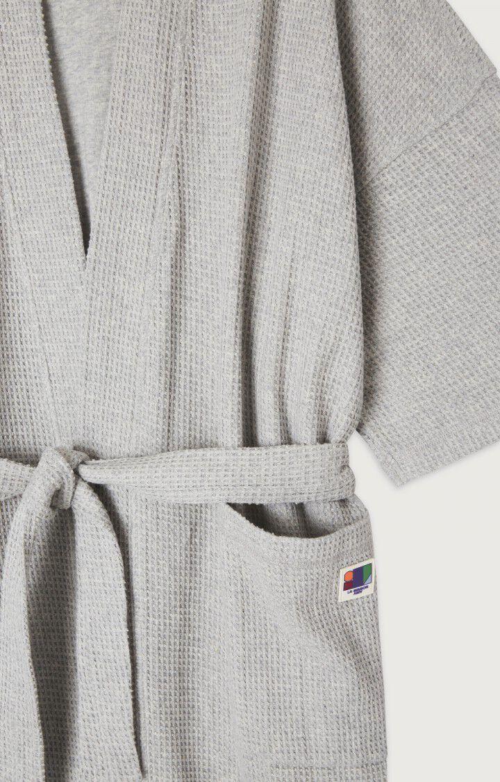 American Vintage Peignoir Mixte Koukoubay - GRIS CHINE 24 Manches Longues Gris - E24