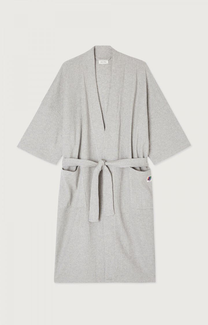 American Vintage Peignoir Mixte Koukoubay - GRIS CHINE 24 Manches Longues Gris - E24