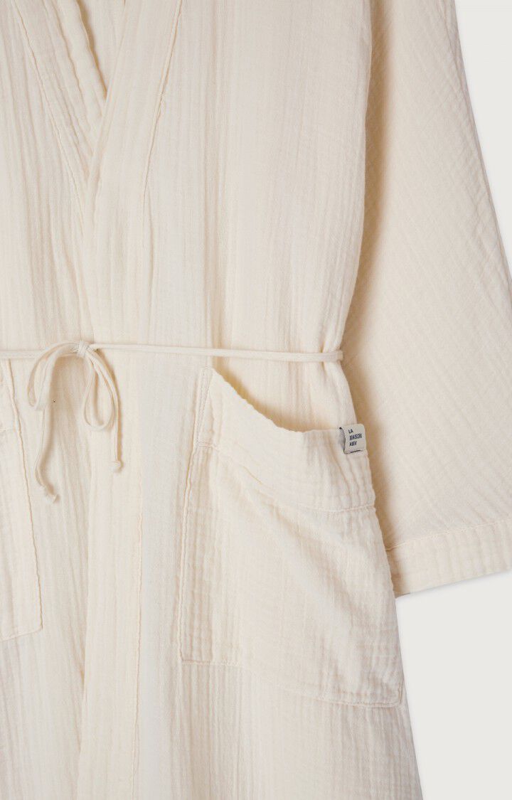 American Vintage Peignoir Mixte Ziky - ECRU 67 Manches Longues Beige - E24