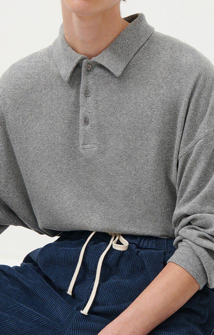 American Vintage Polo Homme Rilibay - GRIS CHINE Gris - H21