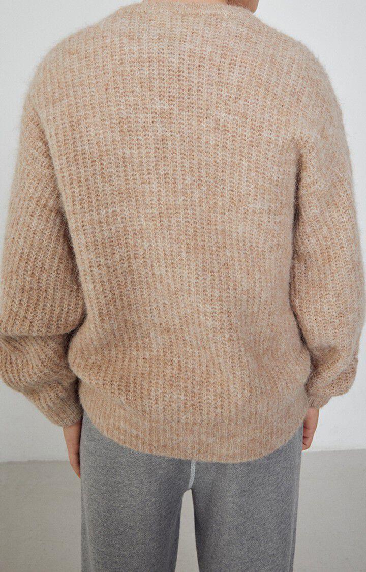 American Vintage Pull Enfant East - BEIGE CHINE 30 Manches Longues Beige - H23