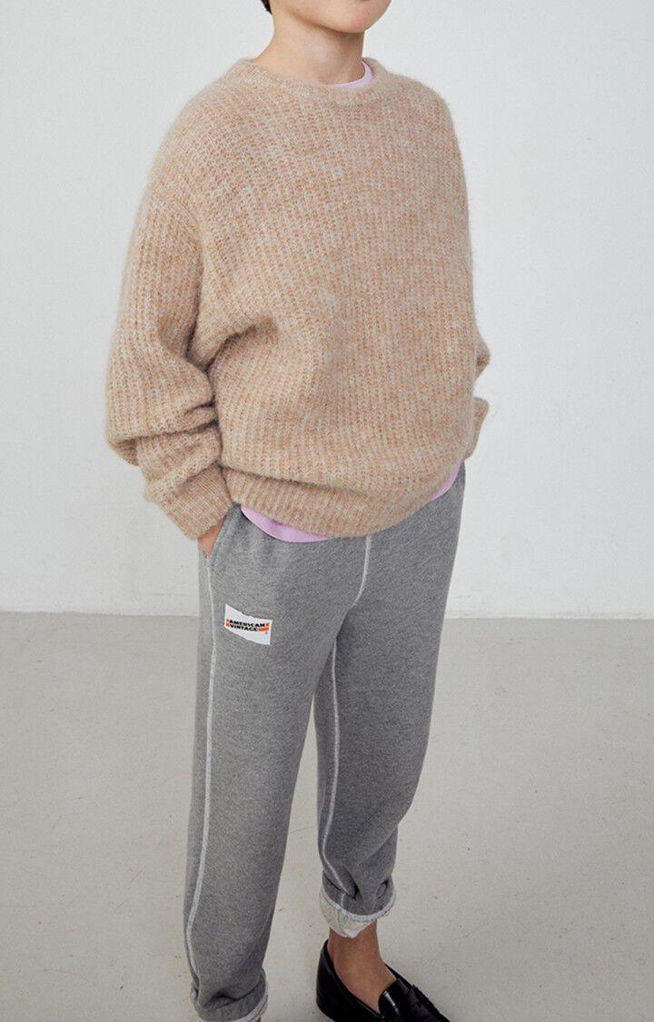 American Vintage Pull Enfant East - BEIGE CHINE 30 Manches Longues Beige - H23