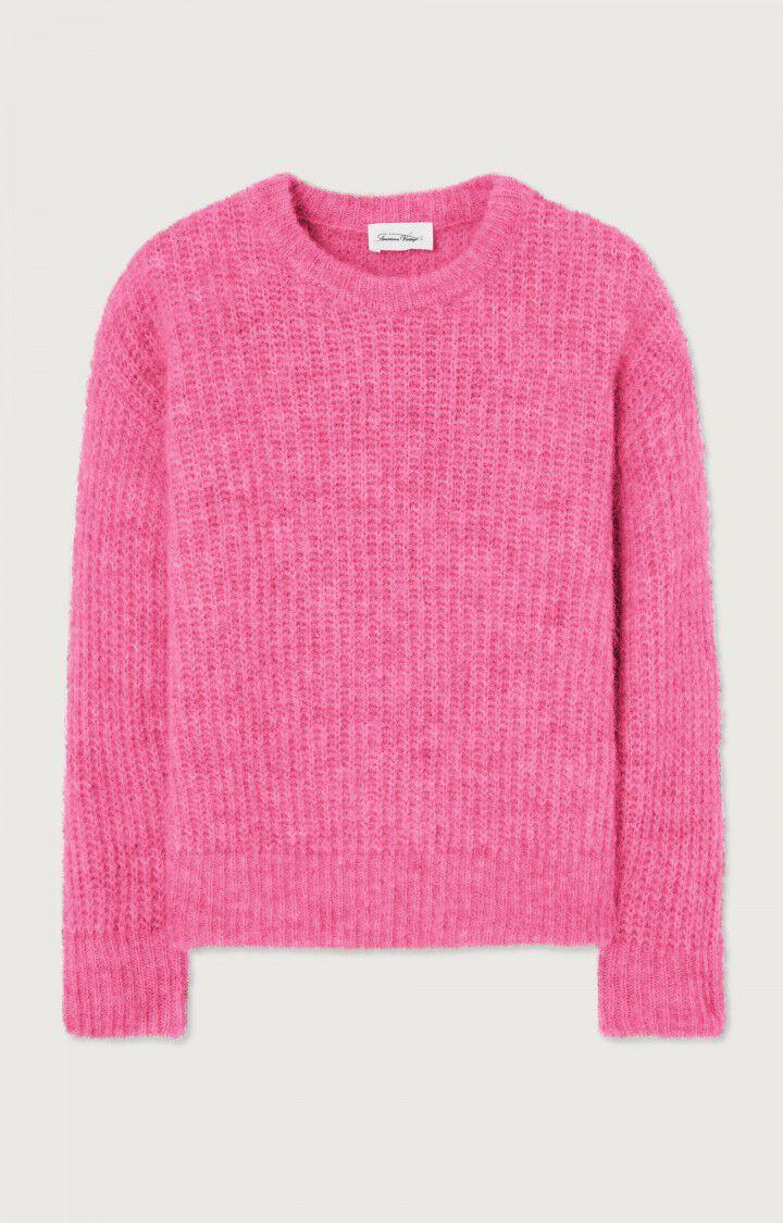 american vintage Pull enfant East - BUBBLE GUM CHINE Manches longues Rose - H22B