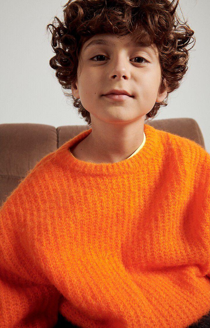 American Vintage Pull Enfant East - ORANGE FLUO 30 Manches Longues Orange - H23