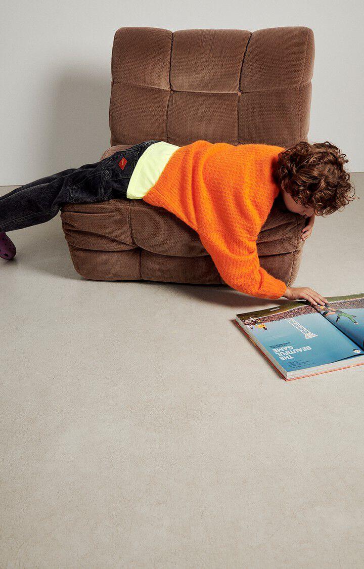 American Vintage Pull Enfant East - ORANGE FLUO 30 Manches Longues Orange - H23