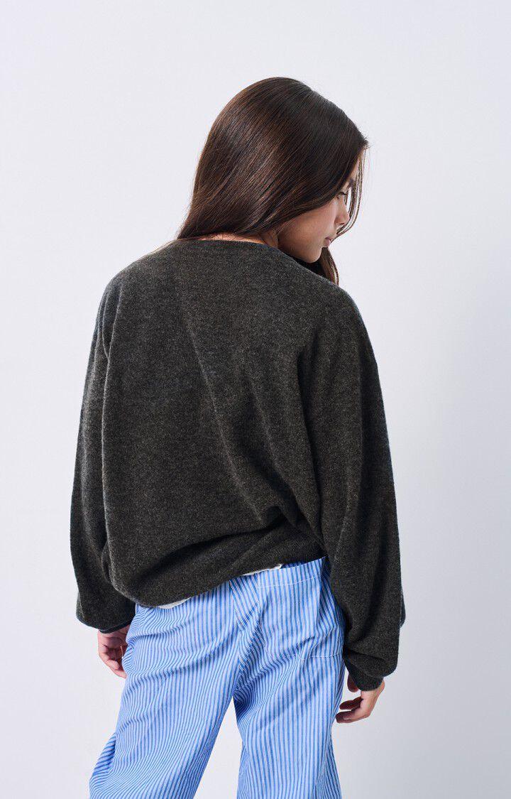 American Vintage Pull Enfant Raxow - ANTHRACITE CHINE 32 Manches Longues Gris - H24