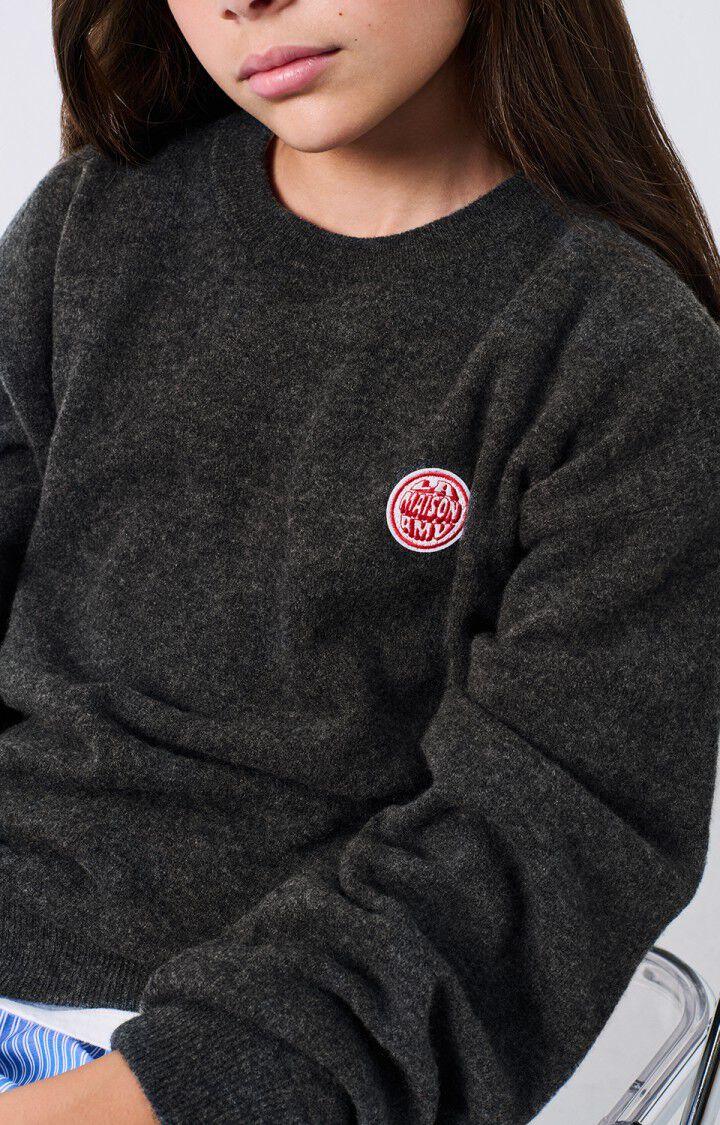 American Vintage Pull Enfant Raxow - ANTHRACITE CHINE 32 Manches Longues Gris - H24