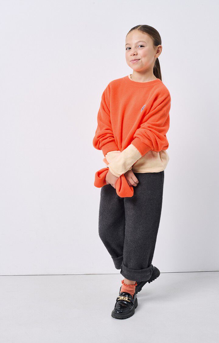 American Vintage Pull Enfant Raxow - FEU FLUO 32 Manches Longues Orange - H24