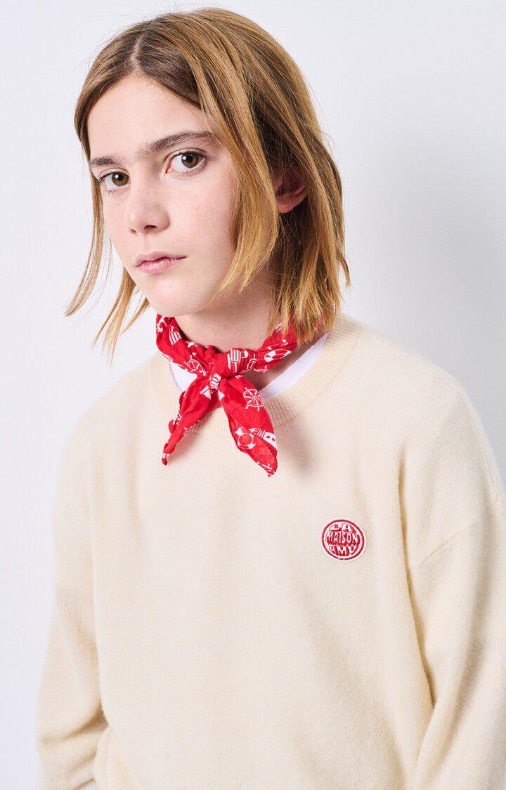 American Vintage Pull Enfant Raxow - NATUREL 32 Manches Longues Beige - H24