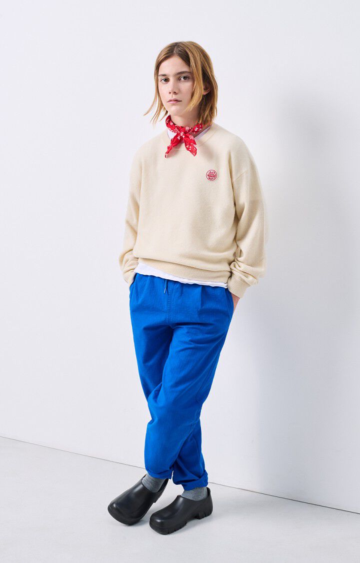 american vintage Pull enfant Raxow - NATUREL 32 Manches longues Beige - H24