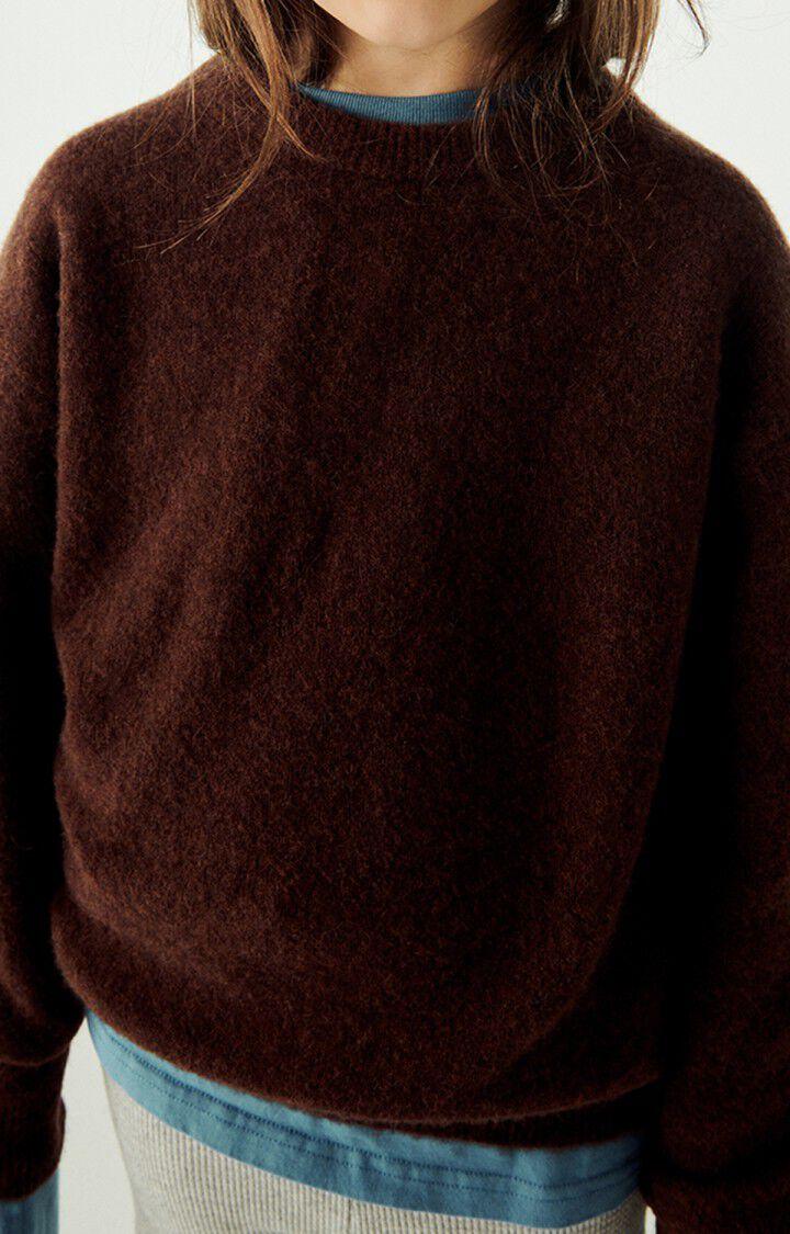 american vintage Pull enfant Razpark - CHATAIGNE CHINE Marron - H22