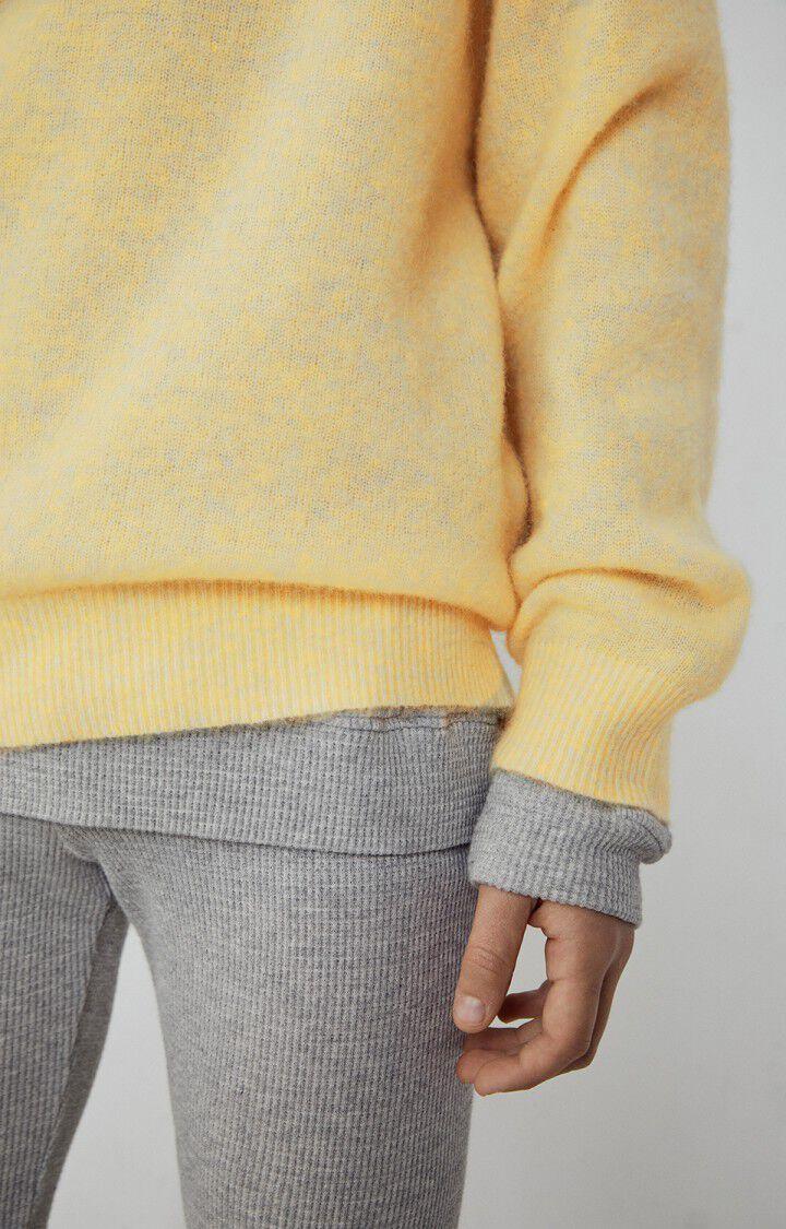 American Vintage Pull Enfant Razpark - COQUILLE CHINE 34 Manches Longues Jaune - E23