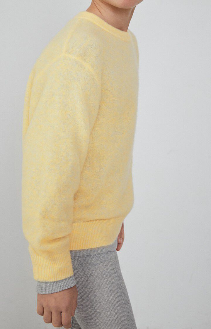 American Vintage Pull Enfant Razpark - COQUILLE CHINE 34 Manches Longues Jaune - E23