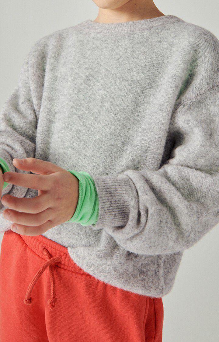 American Vintage Pull Enfant Razpark - POLAIRE CHINE 35 Manches Longues Gris - E24