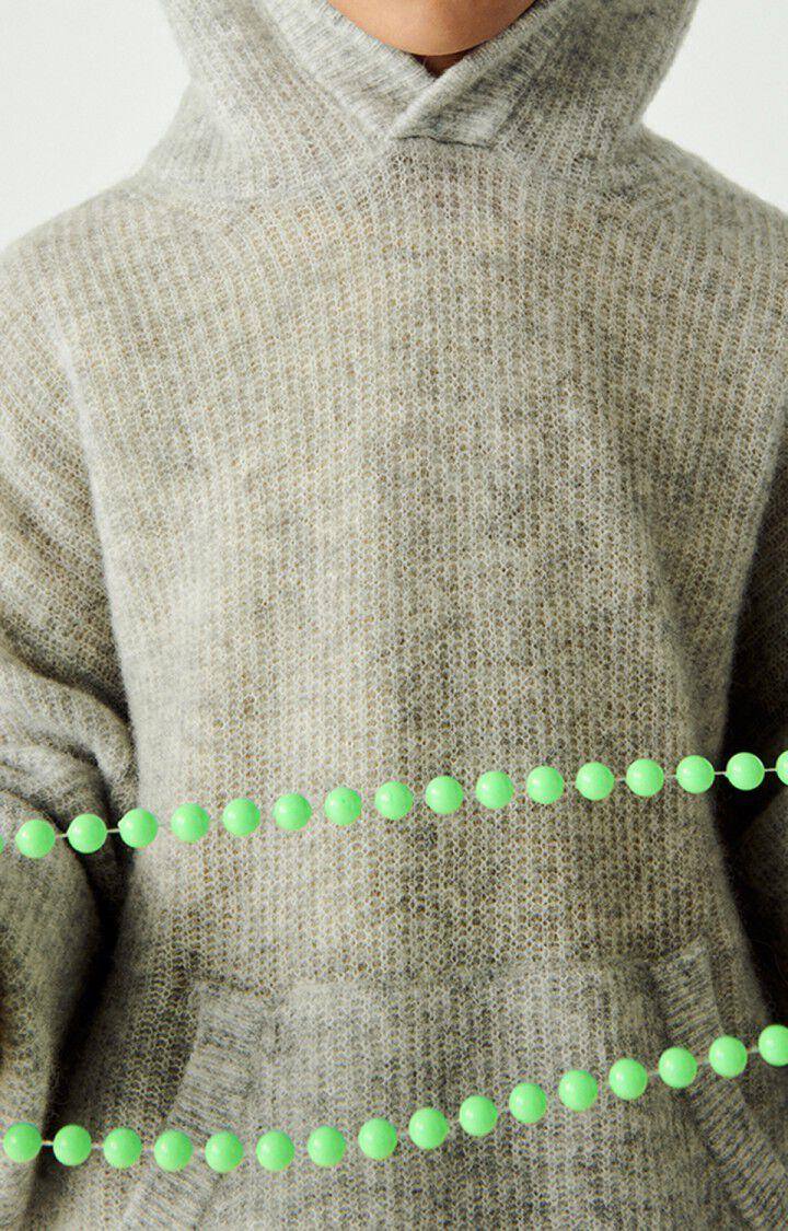 american vintage Pull enfant Razpark - POLAIRE CHINE Gris - H22