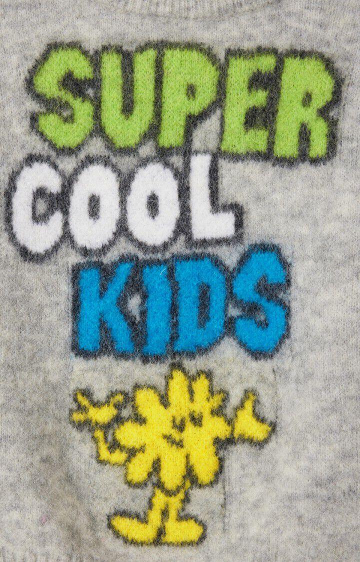 American Vintage Pull Enfant Vitow - GRIS CLAIR CHINE 30 Manches Longues Gris - E25