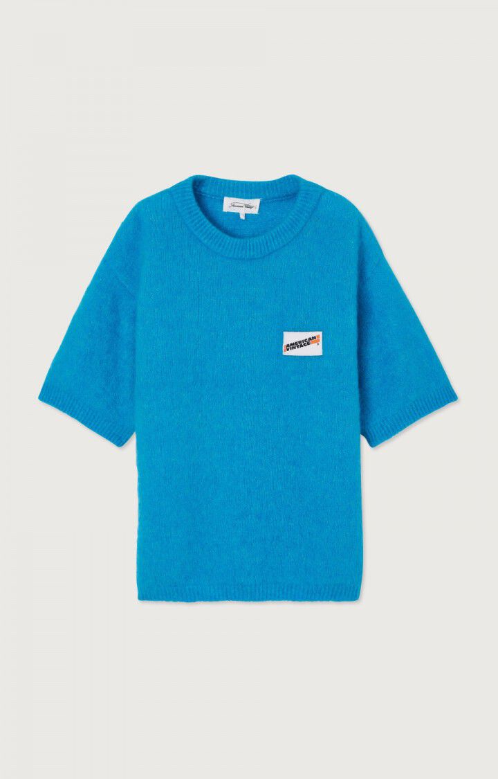 American Vintage Pull Enfant Vitow - PISCINE 17 Manches Courtes Bleu - E23