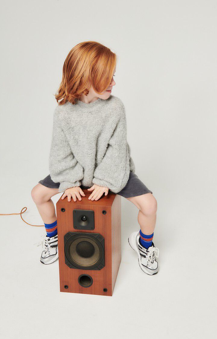 American Vintage Pull Enfant Zolly - GRIS CHINE 42 Manches Longues Gris - E24