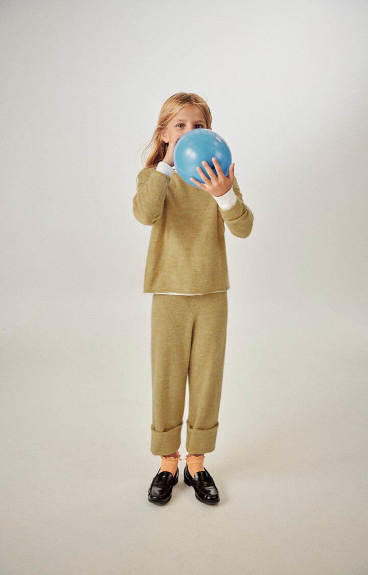 American Vintage Pull Enfant Zyrobow - GIRAFE CHINE 28 Manches Longues Marron - H23