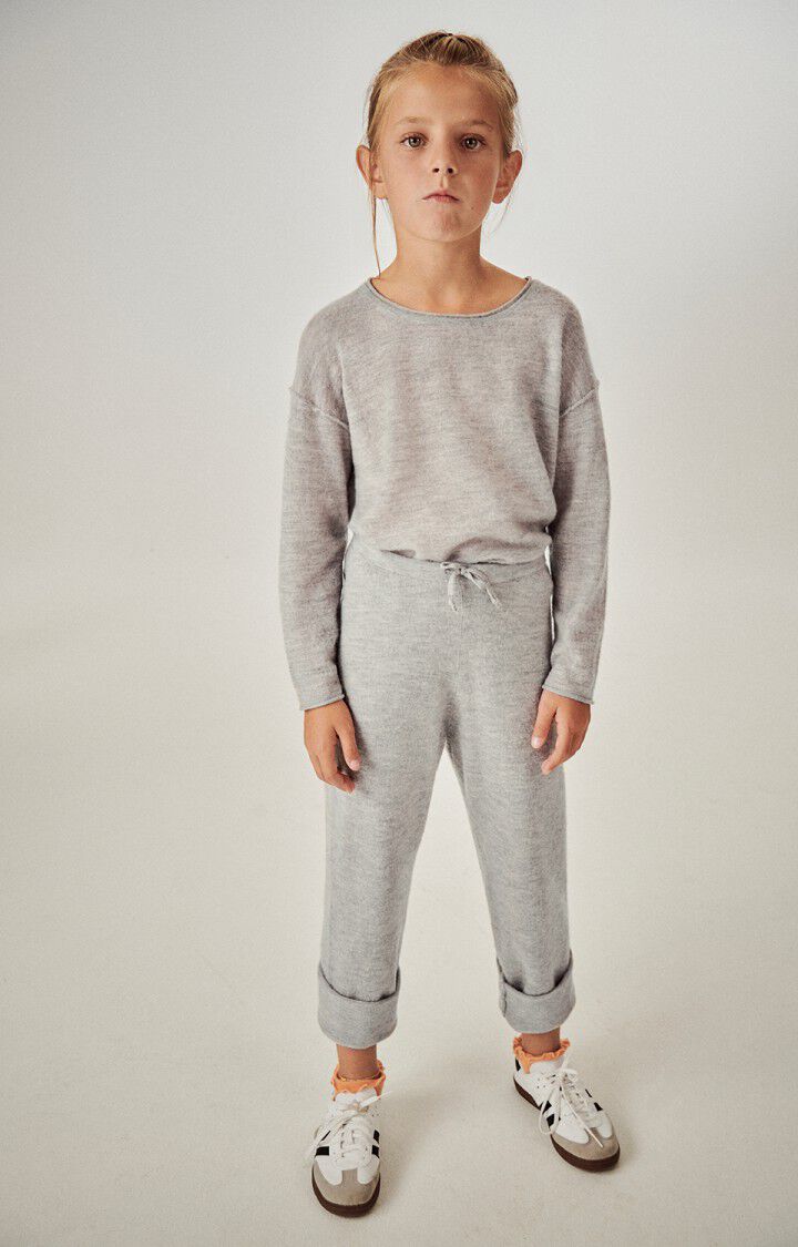 American Vintage Pull Enfant Zyrobow - GRIS CHINE 28 Manches Longues Gris - H23