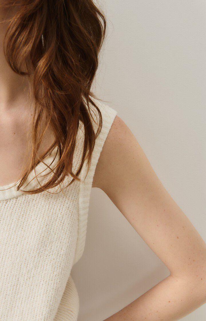 American Vintage Pull Femme Blimy - ECRU 0 Sans Manches Beige - H24