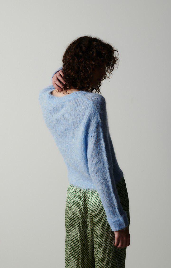 American Vintage Pull Femme Bymi - FONTAINE CHINE 47 Manches Longues Bleu - E24