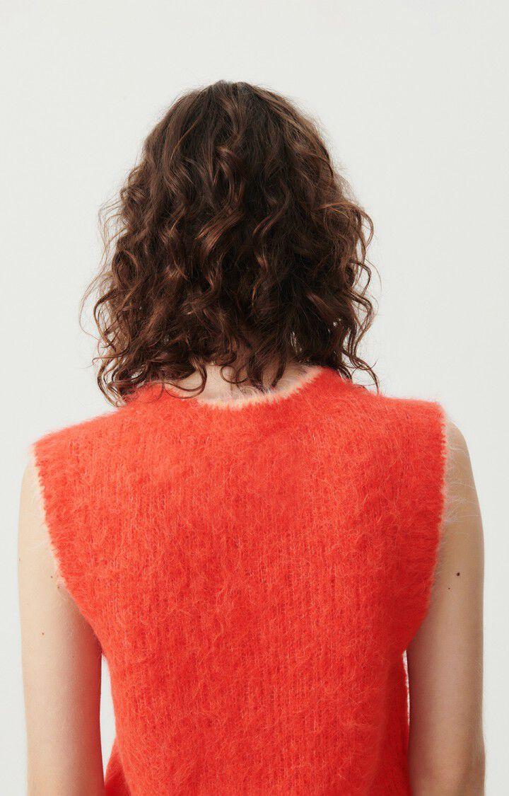 American Vintage Pull Femme Bymi - LOVE 0 Sans Manches Rouge - E24