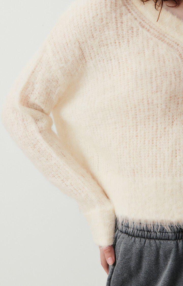 American Vintage Pull Femme Bymi - NACRE CHINE 47 Manches Longues Beige - E24