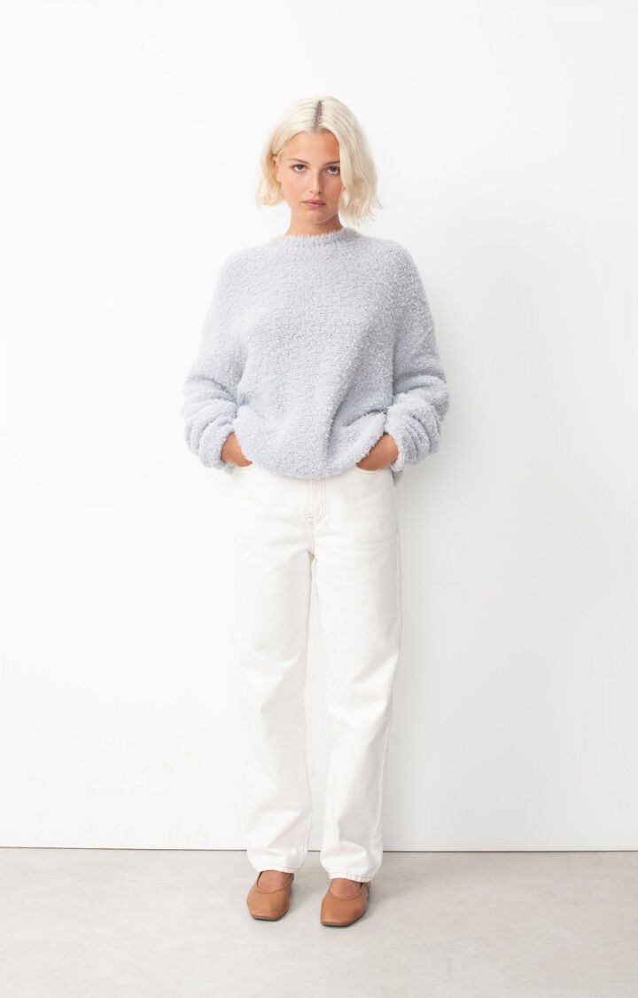 American Vintage Pull Femme Celybay - BRISE 50 Manches Longues Gris - H24