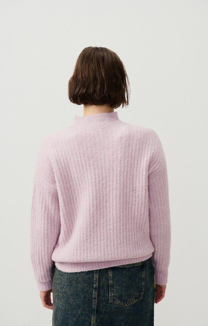 American Vintage Pull Femme Cikoya - BABY LILAS CHINE 50 Manches Longues Violet - H24