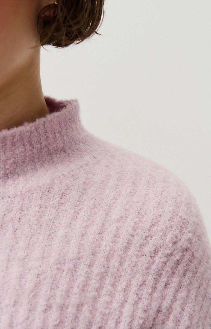American Vintage Pull Femme Cikoya - BABY LILAS CHINE 50 Manches Longues Violet - H24
