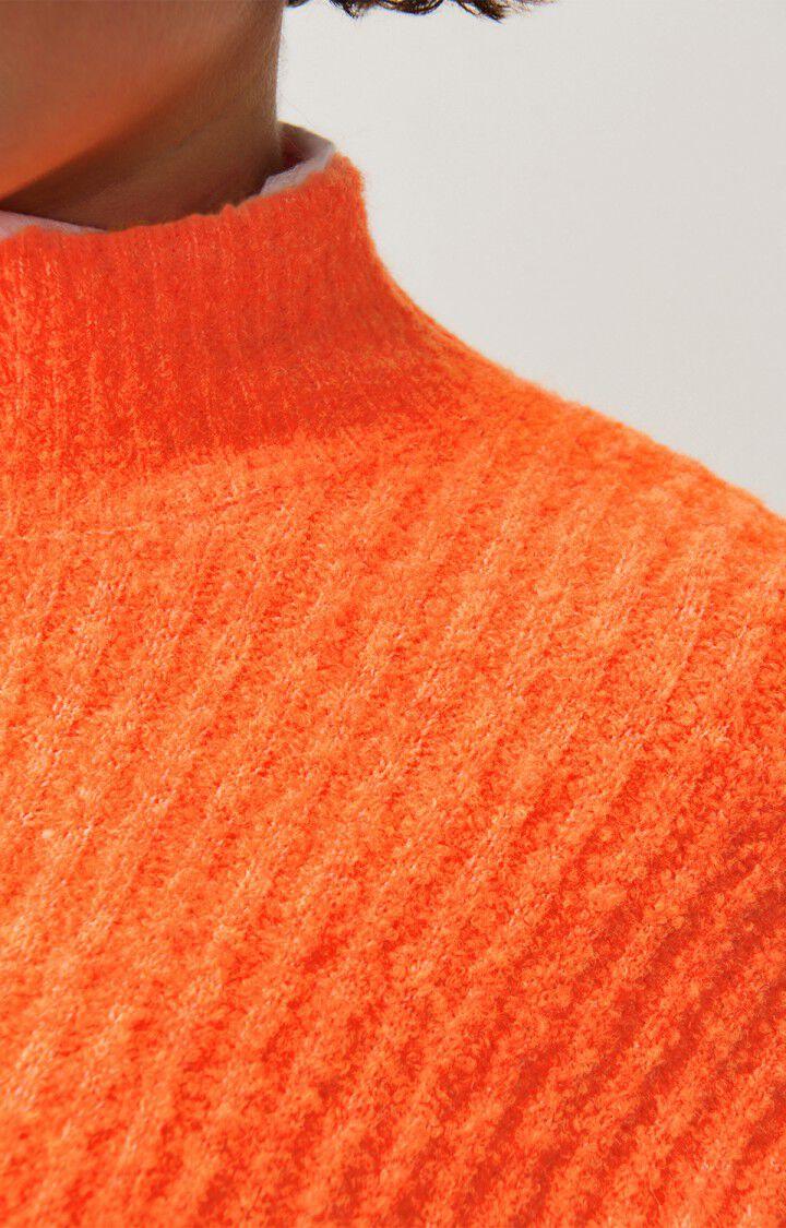 American Vintage Pull Femme Cikoya - CAROTTE FLUO 50 Manches Longues Orange - H24
