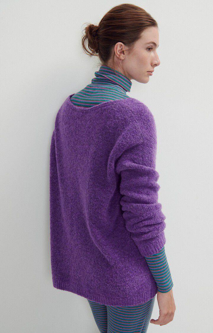 American Vintage Pull Femme Cikoya - VIOLET 61 Manches Longues Violet - H23