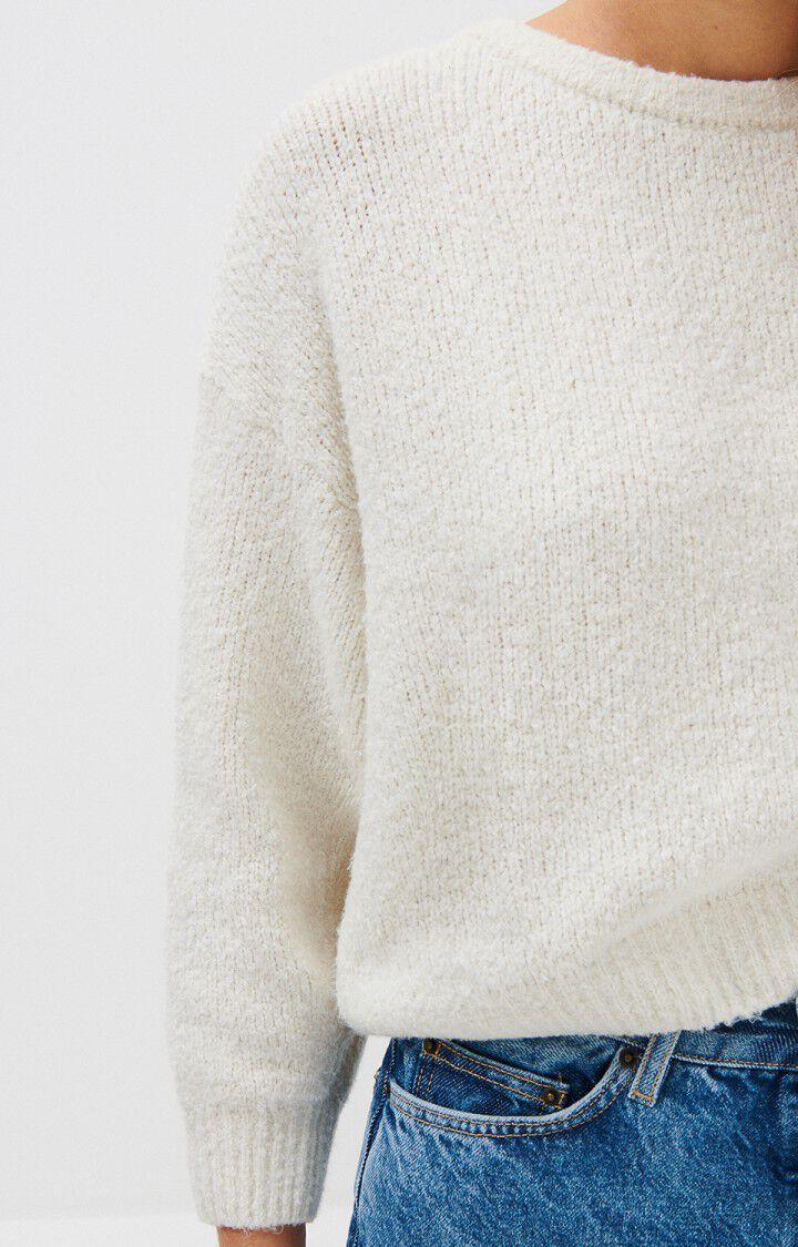 American Vintage Pull Femme Cutebay - NACRE Manches Longues Beige - E21
