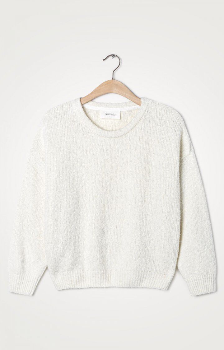American Vintage Pull Femme Cutebay - NACRE Manches Longues Beige - E21