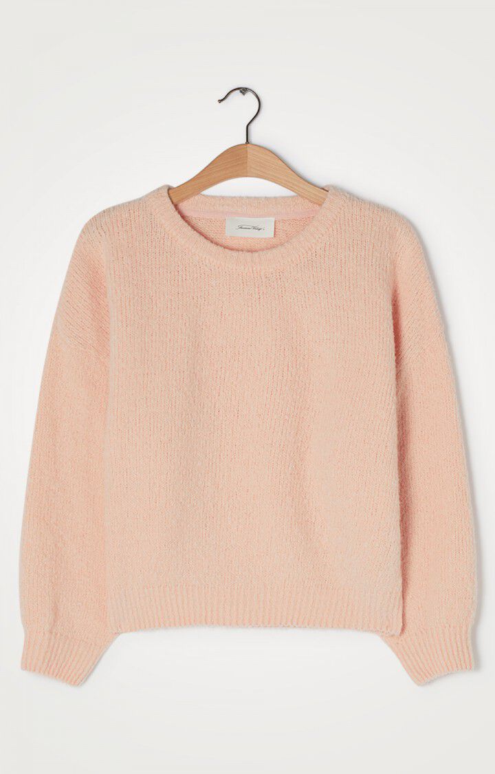 american vintage Pull femme Cutebay - ROSIE Manches longues Rose - E21