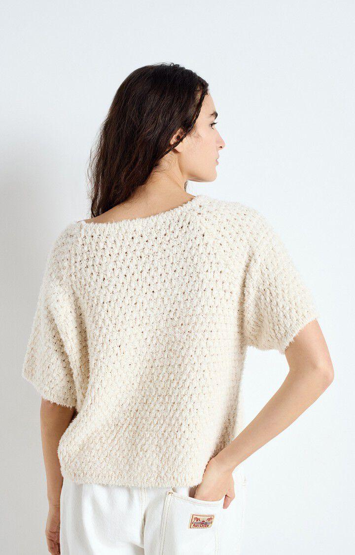 American Vintage Pull Femme Cyanbay - NACRE 29 Manches Courtes Beige - E25
