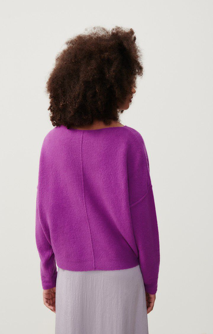 American Vintage Pull Femme Damsville - ANEMONE 42 Manches Longues Violet - H23