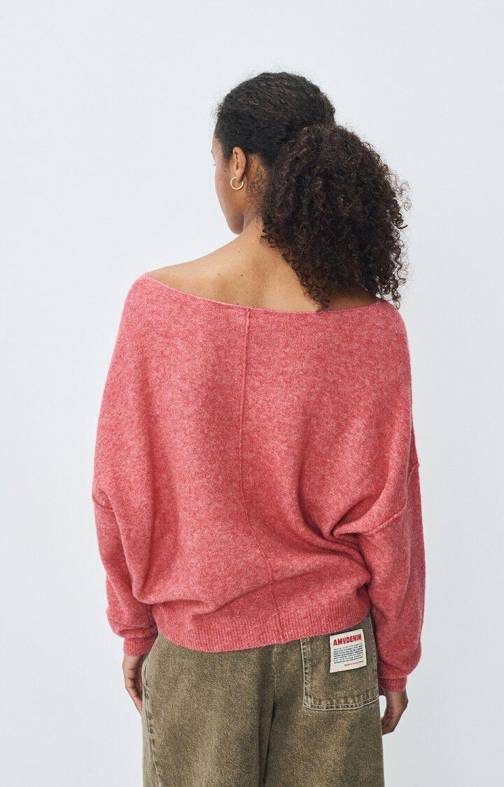 American Vintage Pull Femme Damsville - BOIS DE ROSE CHINE 42 Manches Longues Rose - E25
