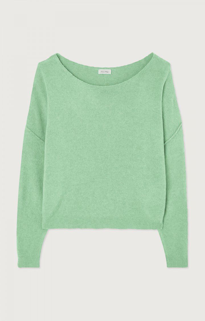 american vintage Pull femme Damsville - CONCOMBRE Vert - E23B