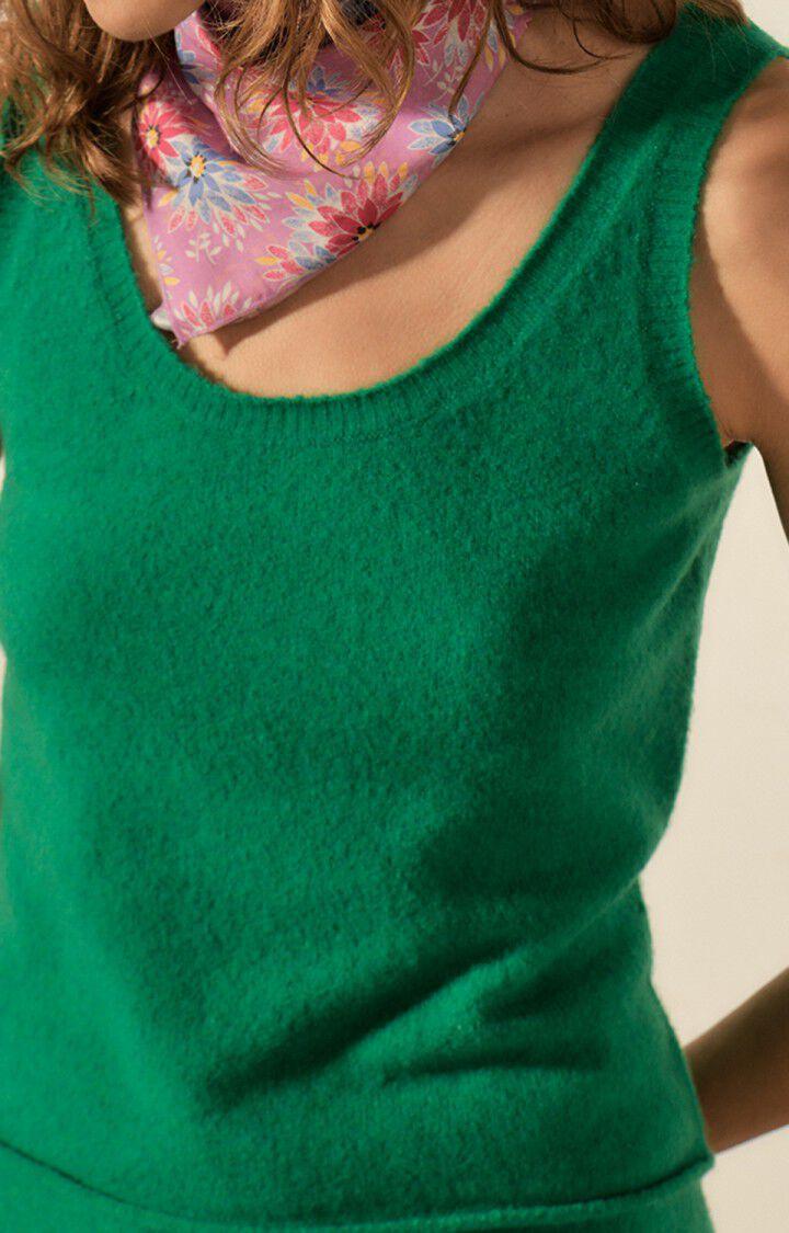 American Vintage Pull Femme Damsville - CORIANDRE 0 Fines Bretelles Vert - E23