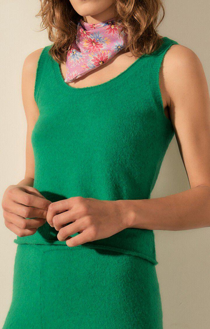 american vintage Pull femme Damsville - CORIANDRE 0 Fines bretelles Vert - E23
