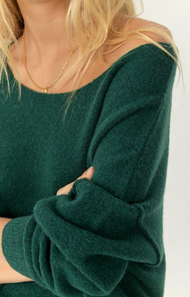 American Vintage Pull Femme Damsville - EPINARD 42 Manches Longues Vert - H22